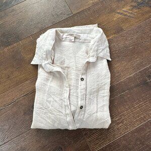 Forever 21 Women's Light Pink/Cream Blouse